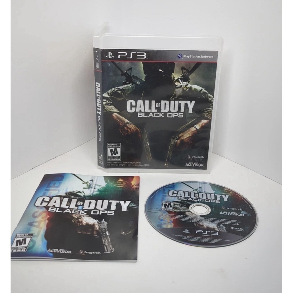 Call Of Duty Black Ops PS3 (Sony PlayStation 3, 2010) With Manual Tested Working